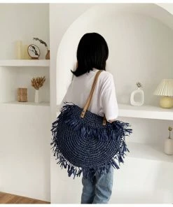 Shop Lena Jade Richie Straw Beach Bag Bags