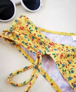 Shop Lena Jade Yellow Bella Floral Bikini