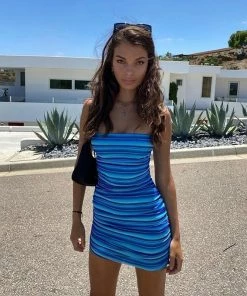 Shop Lena Jade Blue Striped Dress 33 Shop Lena Jade Blue Striped Dress