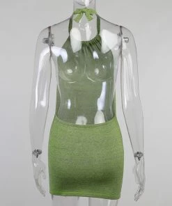 Shop Lena Jade Green Brianna Halter Neck Dress 31 Shop Lena Jade Green Brianna Halter Neck Dress