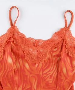 Shop Lena Jade Orange Lace Edge Dress Dresses 24 Shop Lena Jade Orange Lace Edge Dress Dresses