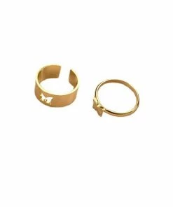 Shop Lena Jade Butterfly Matching Ring Set Rings