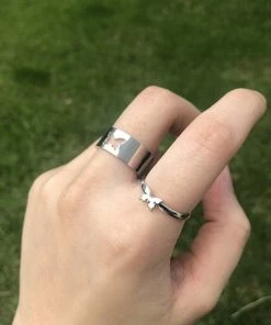 Shop Lena Jade Butterfly Matching Ring Set Rings