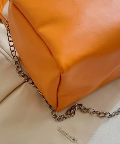 Shop Lena Jade Orange Square Bag Bags