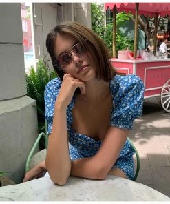 Shop Lena Jade Dresses Blue Samantha Floral Dress