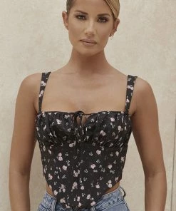Shop Lena Jade Mary Black Corset Top