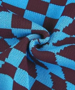 Shop Lena Jade Blue Checkerboard Tank