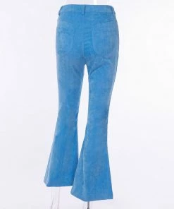 Shop Lena Jade Blue Bell Bottom Corduroy Pants