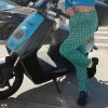 Shop Lena Jade Green Checkerboard Pants