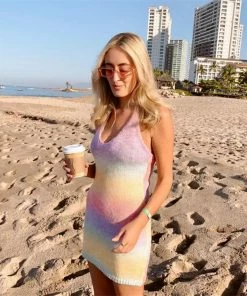 Shop Lena Jade Pastel Knitted Camila Dress Dresses