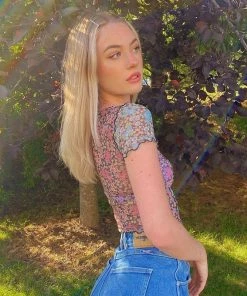 Shop Lena Jade Karla Mesh Top Y2K