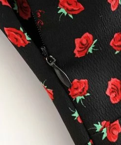 Shop Lena Jade Retro Red Rose Dress Dresses