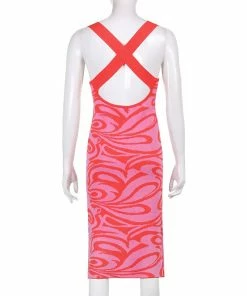 Shop Lena Jade Dresses Red Swirl Dress