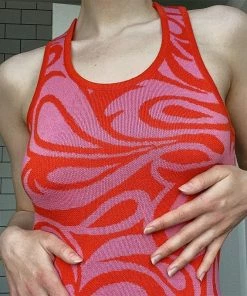 Shop Lena Jade Dresses Red Swirl Dress