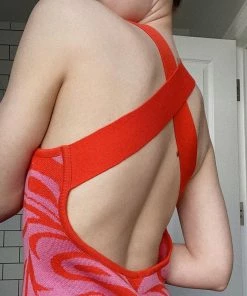 Shop Lena Jade Dresses Red Swirl Dress