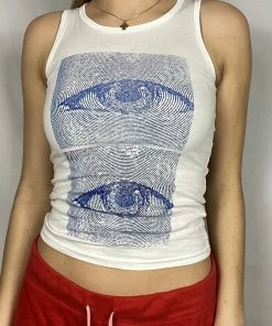 Shop Lena Jade Tanks White Eye Tank