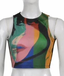 Shop Lena Jade Trish Face Tank Tanks