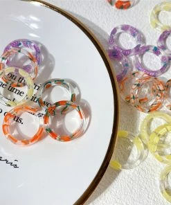 Shop Lena Jade Apple Acrylic Ring Rings