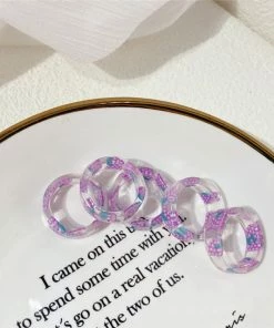Shop Lena Jade Grape Acrylic Ring Rings