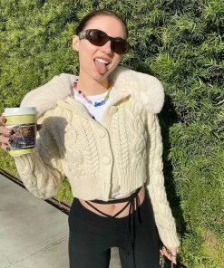 Shop Lena Jade Fur Trimmed Sweater