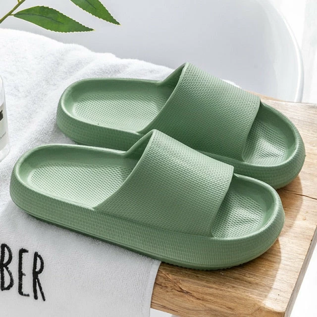 Shop Lena Jade Green Pillow Slides 2 Shop Lena Jade Green Pillow Slides
