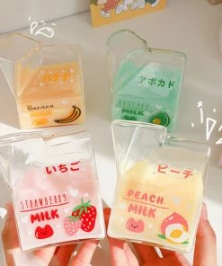 Shop Lena Jade Honey Peach Glass Milk Carton