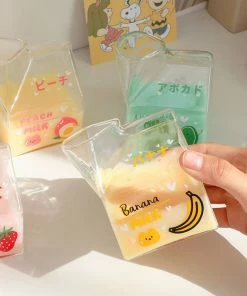 Shop Lena Jade Aesthetic Cups Banana Glass Milk Carton