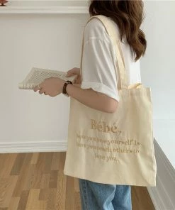 Shop Lena Jade Bébé Canvas Tote Bag Bags