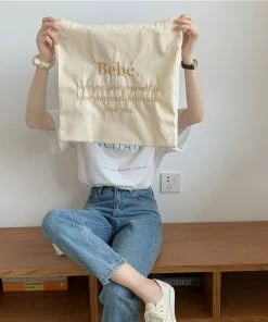 Shop Lena Jade Bébé Canvas Tote Bag Bags