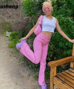 Shop Lena Jade Pink Leopard Pants