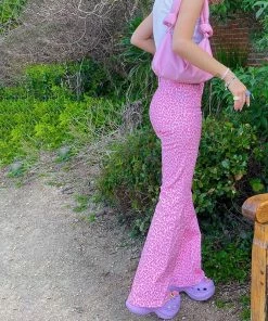 Shop Lena Jade Pink Leopard Pants