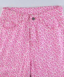 Shop Lena Jade Pink Leopard Pants