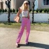 Shop Lena Jade Pink High Waisted Jeans Pants