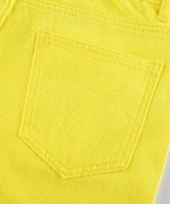 Shop Lena Jade Yellow High Waisted Jeans Pants