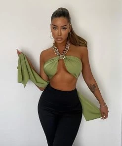 Shop Lena Jade Halter Tops Geni Chic Halter Top