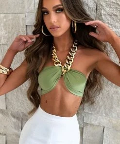 Shop Lena Jade Halter Tops Geni Chic Halter Top