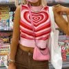 Shop Lena Jade Red Power Puff Girl Aesthetic Sweater Vest