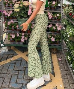 Shop Lena Jade Allie Floral High Waist Pants