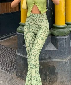 Shop Lena Jade Allie Floral High Waist Pants