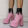 Shop Lena Jade Pink Kiss The Flame Boots