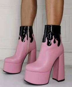 Shop Lena Jade Pink Kiss The Flame Boots