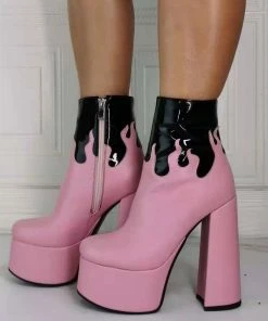 Shop Lena Jade Pink Kiss The Flame Boots