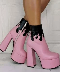 Shop Lena Jade Pink Kiss The Flame Boots