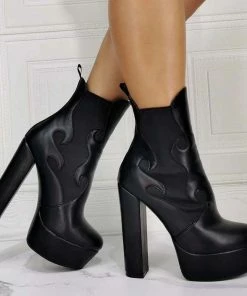 Shop Lena Jade Black Kiss The Flame Boots