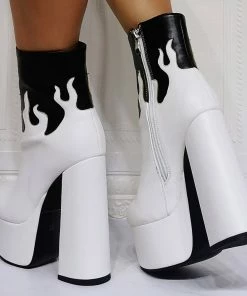Shop Lena Jade White Kiss The Flame Boots Shoes