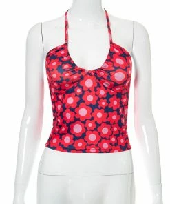 Shop Lena Jade Halter Tops Red Jessica Lee Halter Top