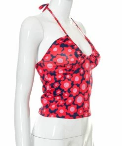 Shop Lena Jade Halter Tops Red Jessica Lee Halter Top