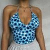 Shop Lena Jade Halter Tops Blue Jessica Lee Halter Top