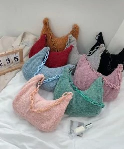 Shop Lena Jade Kara Sherpa Shoulder Bag Bags