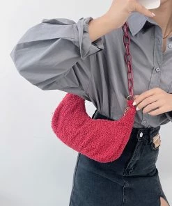 Shop Lena Jade Kara Sherpa Shoulder Bag Bags